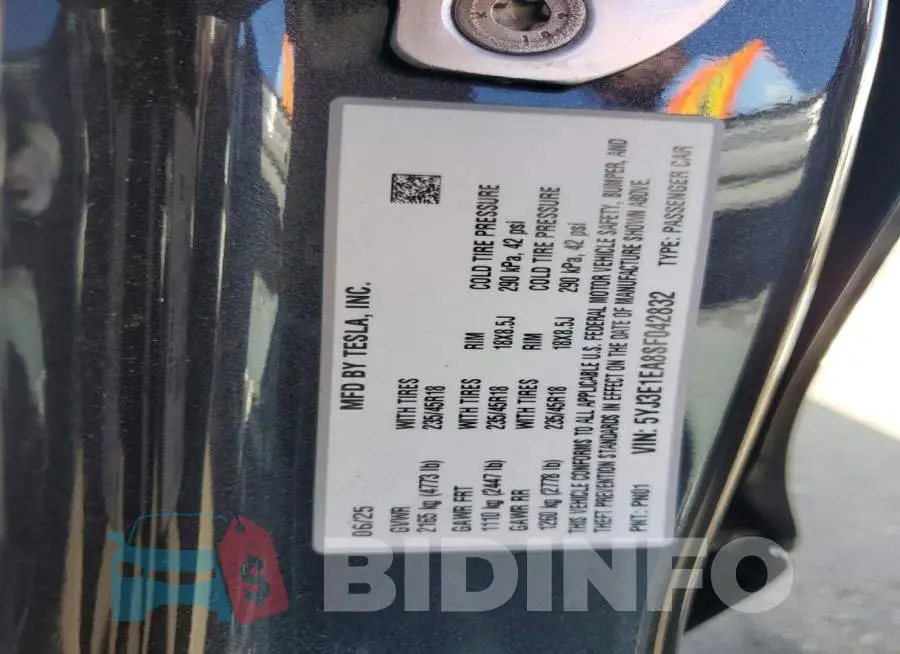 5YJ3E1EA8SF042832 Photo# 13