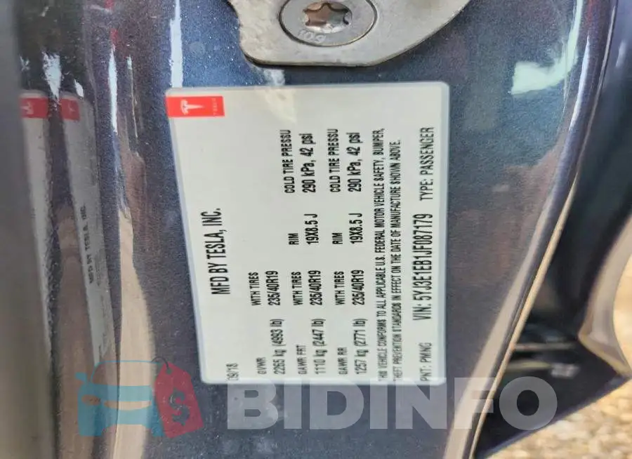 5YJ3E1EB1JF087179 Photo# 13