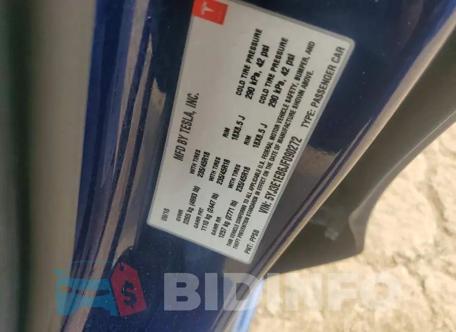 5YJ3E1EB6JF090272 Photo# 12