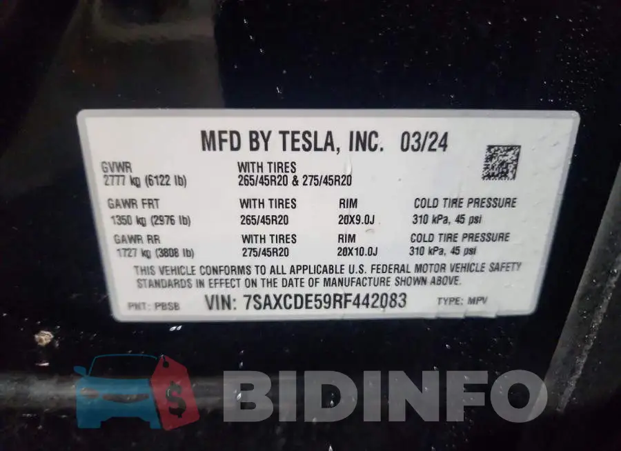 7SAXCDE59RF442083 Photo# 13