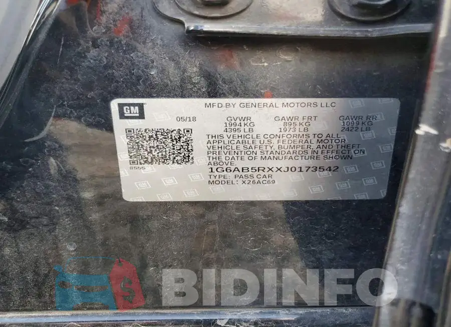 1G6AB5RXXJ0173542 Photo# 13