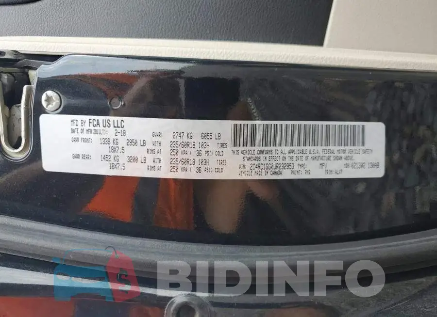 2C4RC1GG0JR232953 Photo# 14