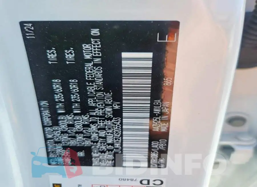 JTJHKCEZ4S2055433 Photo# 13