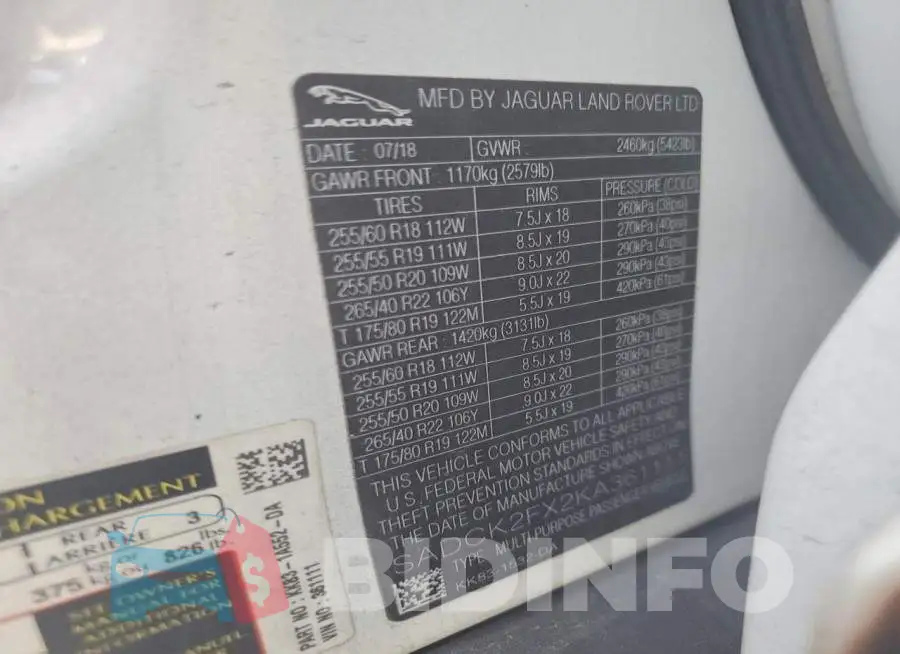 SADCK2FX2KA361111 Photo# 13