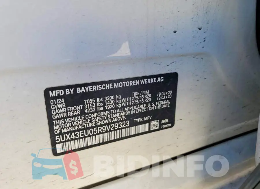 5UX43EU05R9V29323 Photo# 13