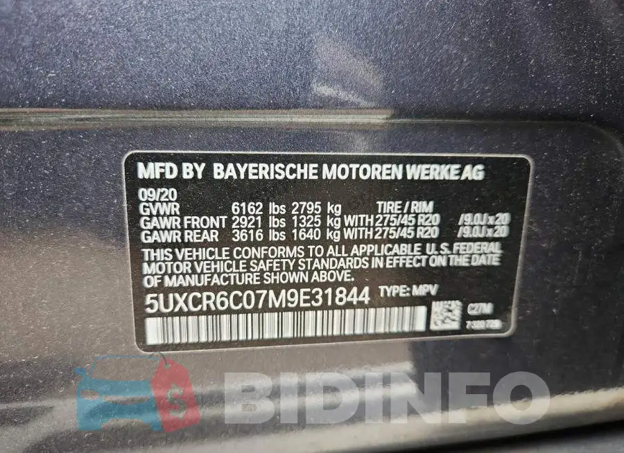 5UXCR6C07M9E31844 Photo# 13