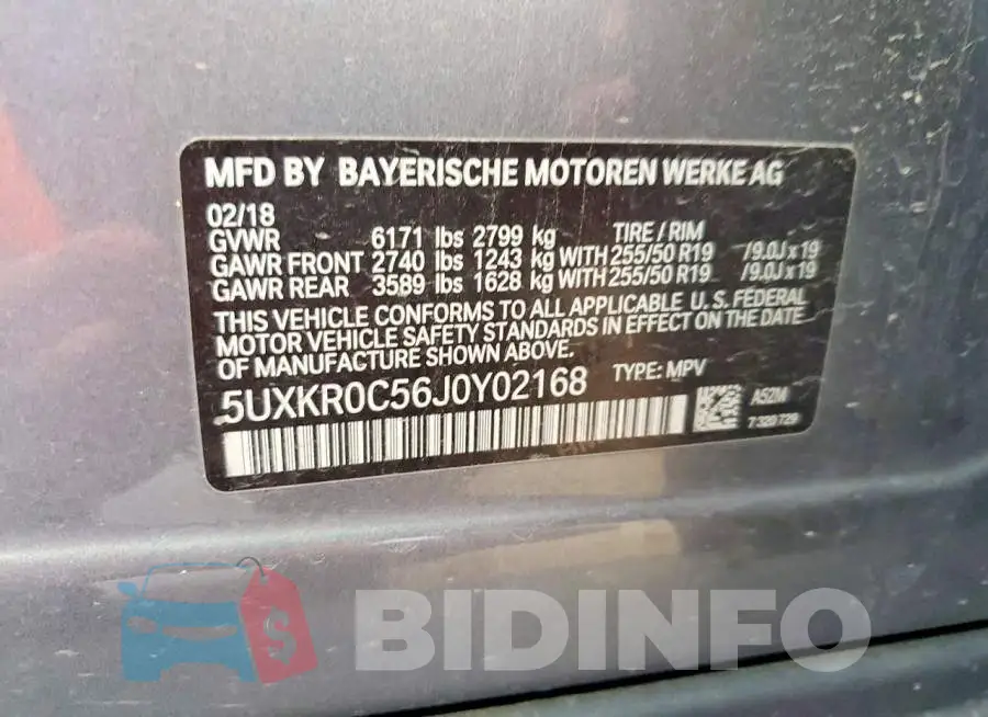 5UXKR0C56J0Y02168 Photo# 14