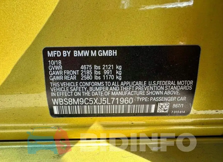 WBS8M9C5XJ5L71960 Photo# 10