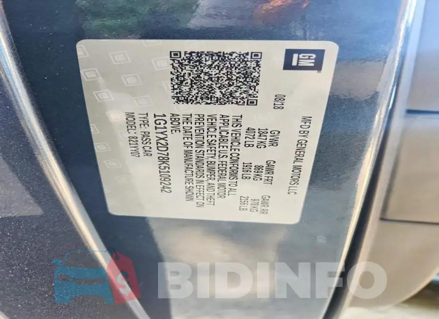 1G1YX2D78K5109242 Photo# 12
