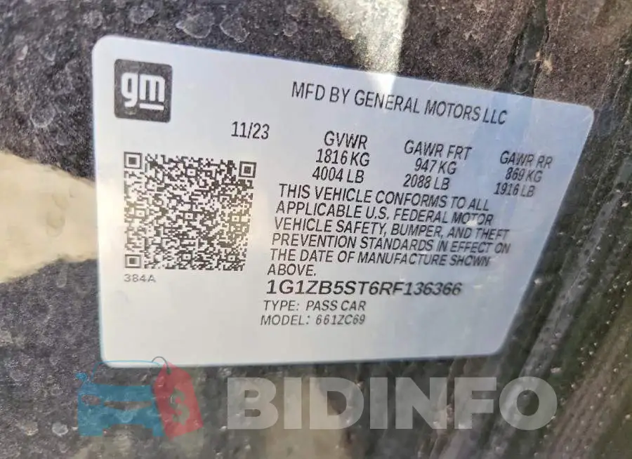 1G1ZB5ST6RF136366 Photo# 12