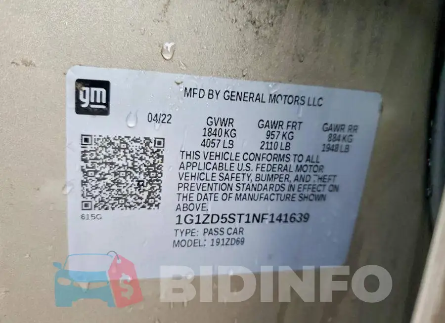 1G1ZD5ST1NF141639 Photo# 12