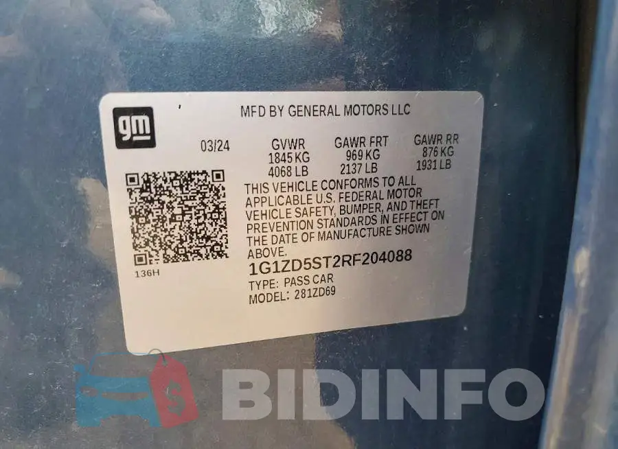 1G1ZD5ST2RF204088 Photo# 12