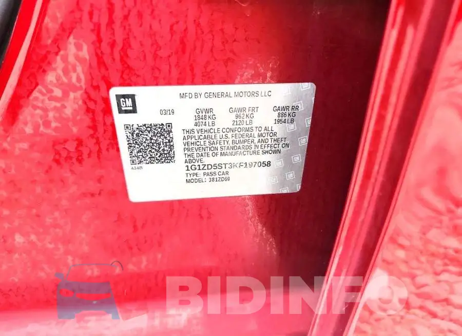 1G1ZD5ST3KF197058 Photo# 13