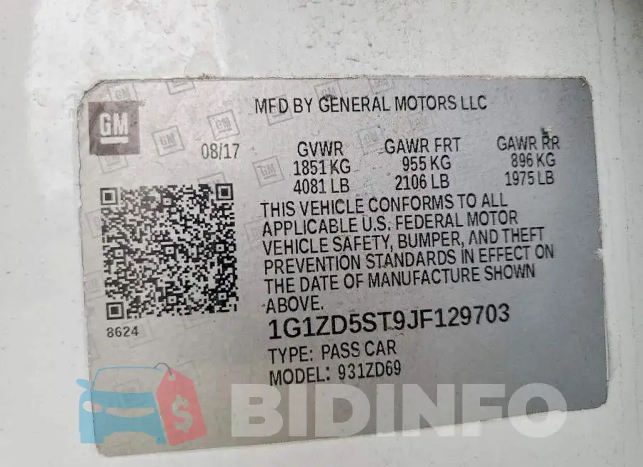 1G1ZD5ST9JF129703 Photo# 12
