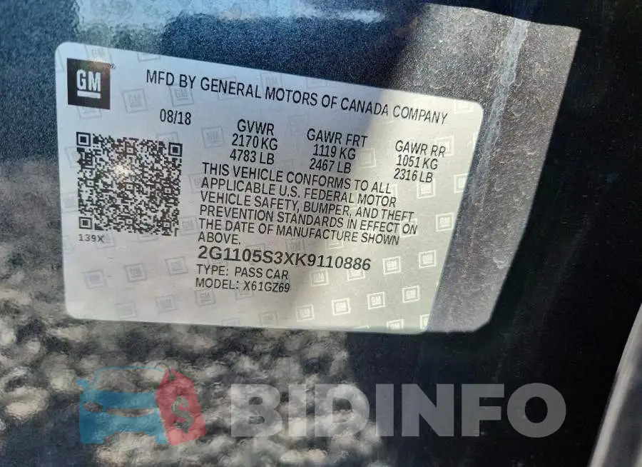 2G1105S3XK9110886 Photo# 13