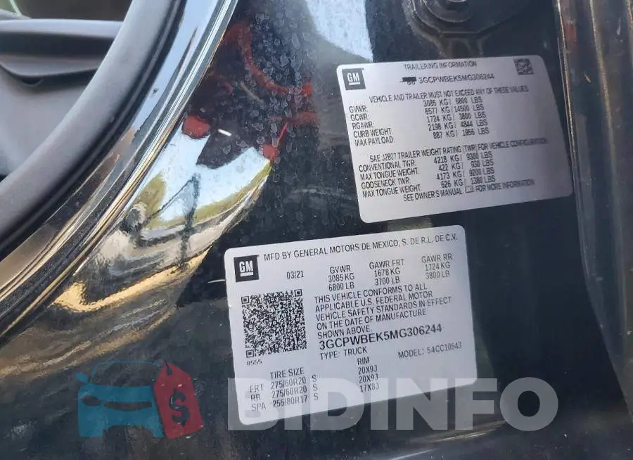 3GCPWBEK5MG306244 Photo# 12