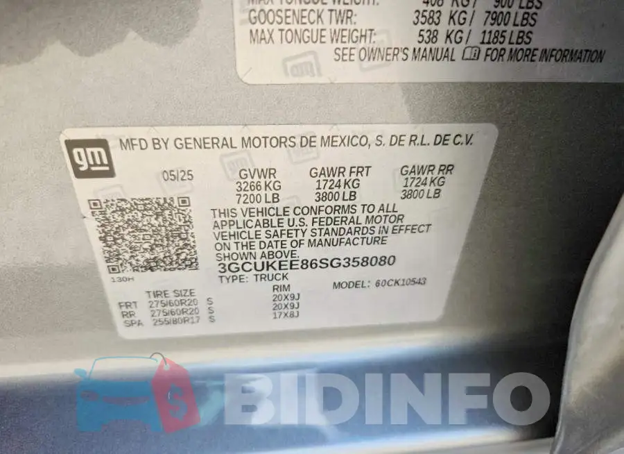 3GCUKEE86SG358080 Photo# 12