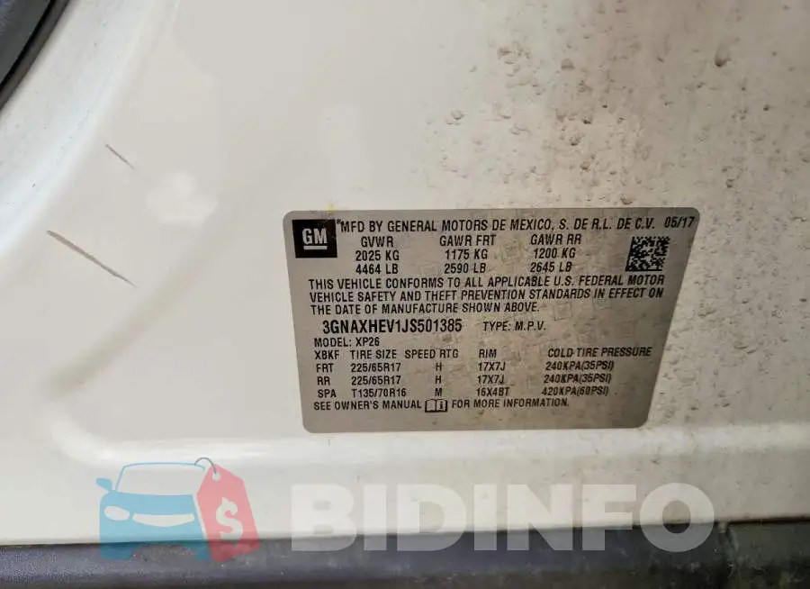 3GNAXHEV1JS501385 Photo# 13