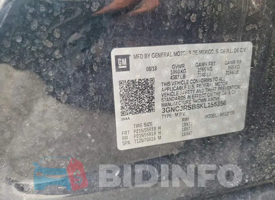 3GNCJRSB8KL155356 Photo# 13