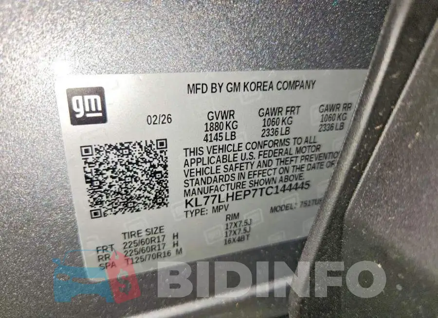 KL77LHEP7TC144445 Photo# 13