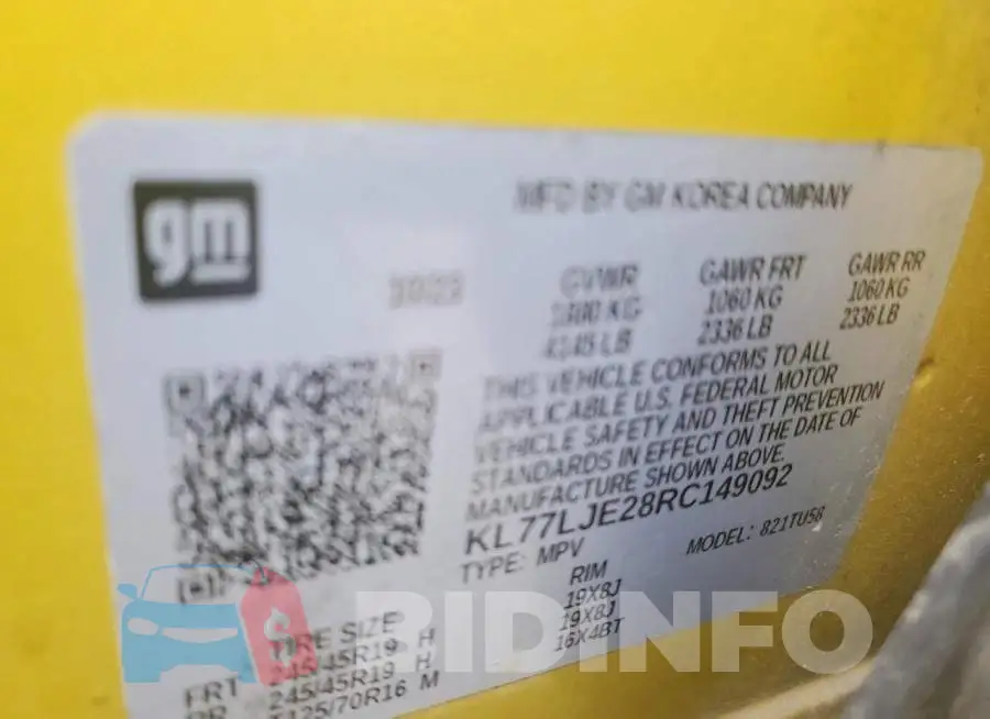 KL77LJE28RC149092 Photo# 13