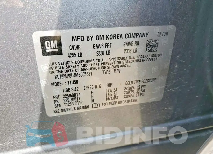 KL79MPSL4MB005351 Photo# 13