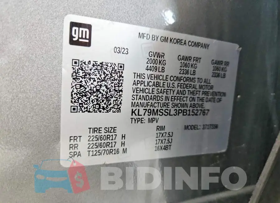 KL79MSSL3PB152767 Photo# 13