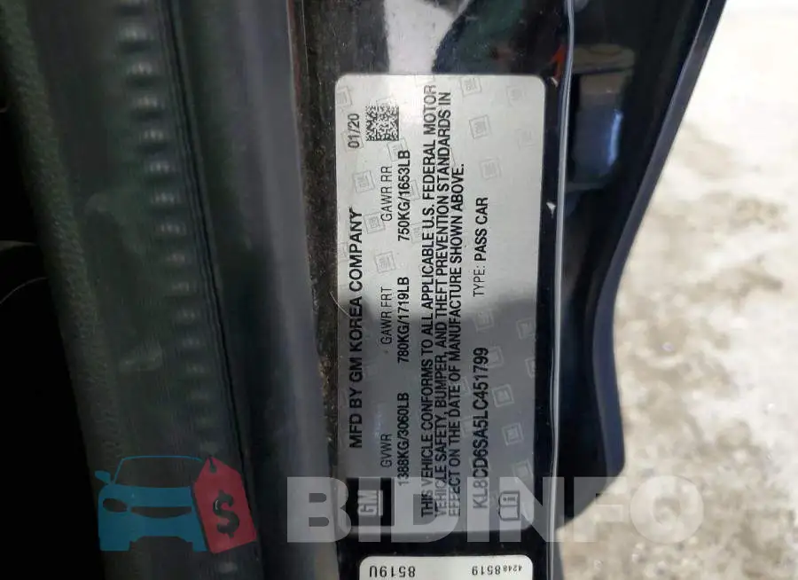 KL8CD6SA5LC451799 Photo# 12