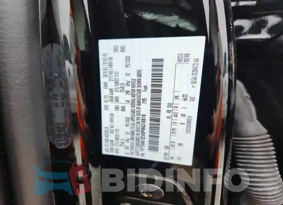 1FT6W1EV8PWG18810 Photo# 12