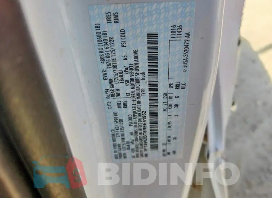 1FT8W2BT8REE41962 Photo# 12
