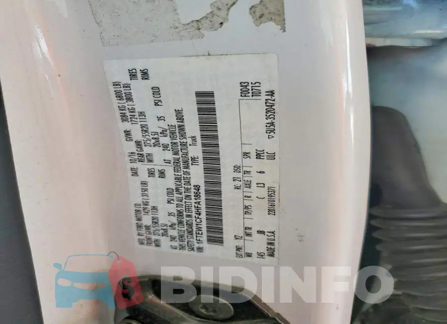 1FTEW1CF4HFA18648 Photo# 12