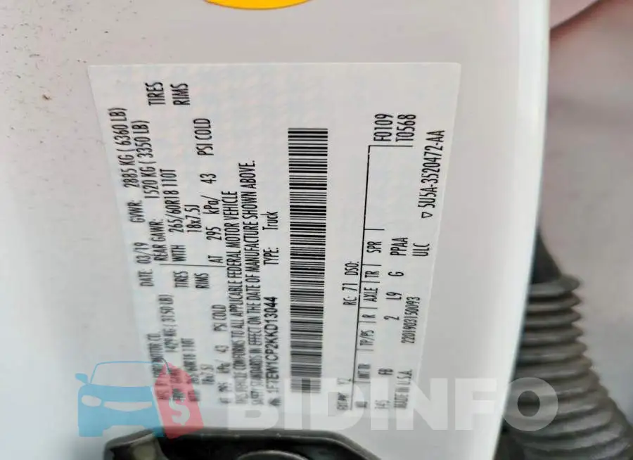 1FTEW1CP2KKD13044 Photo# 12