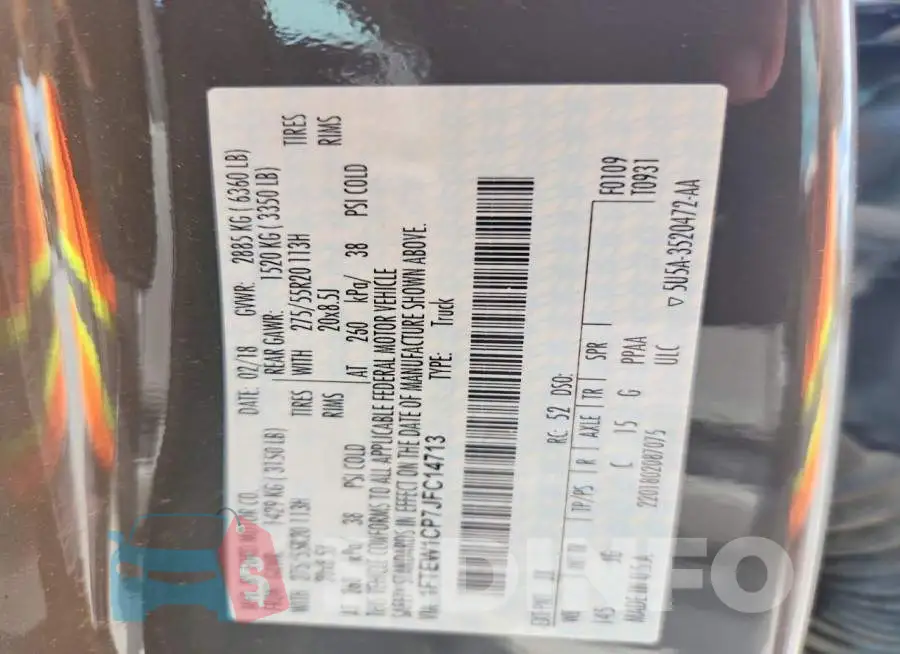 1FTEW1CP7JFC14713 Photo# 12