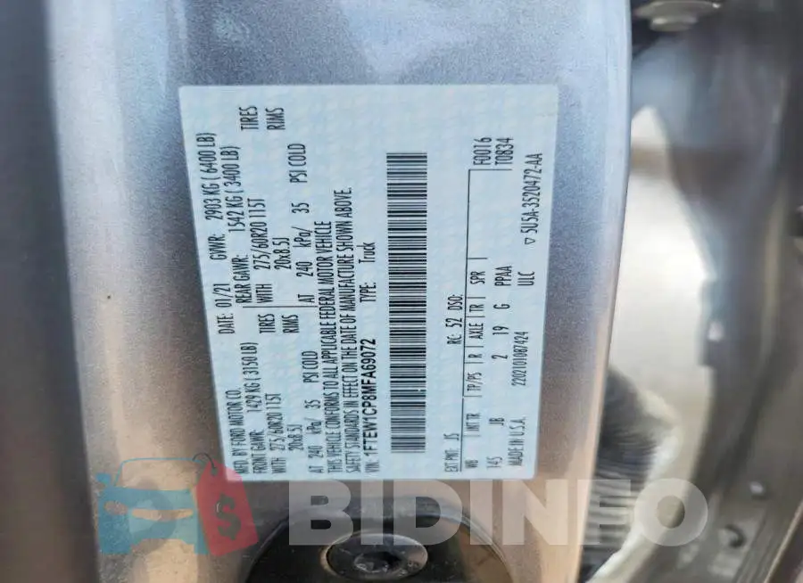1FTEW1CP8MFA69072 Photo# 13