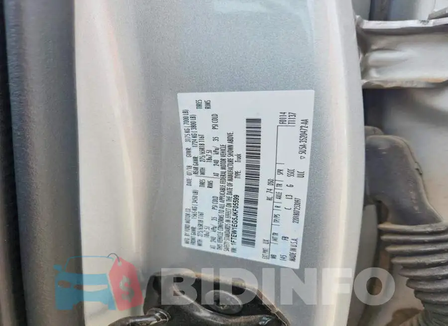 1FTEW1EG5JKF05599 Photo# 13