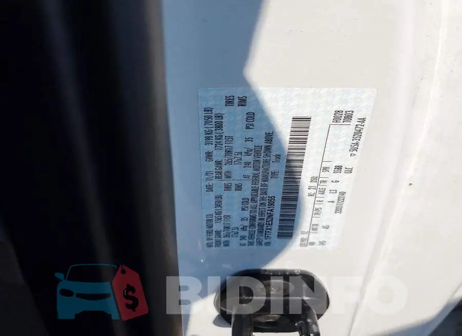 1FTFX1E52NFA19055 Photo# 12