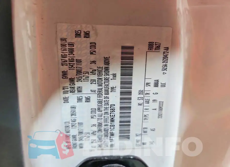 1FTMF1CB1MKE76870 Photo# 12