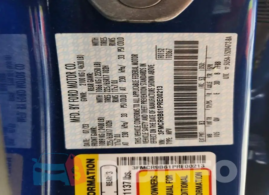 3FMCR9B61PRE00213 Photo# 14