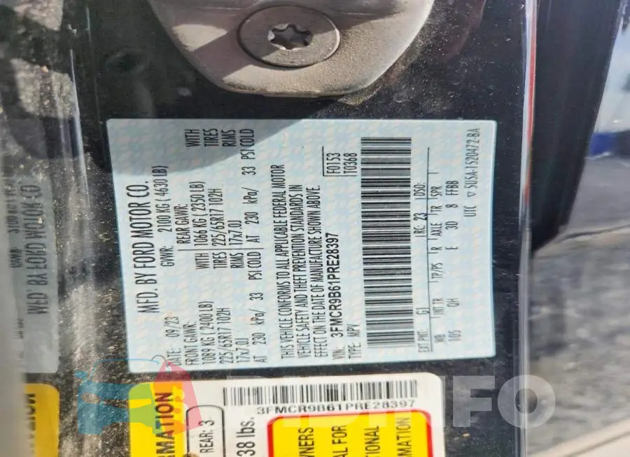 3FMCR9B61PRE28397 Photo# 14
