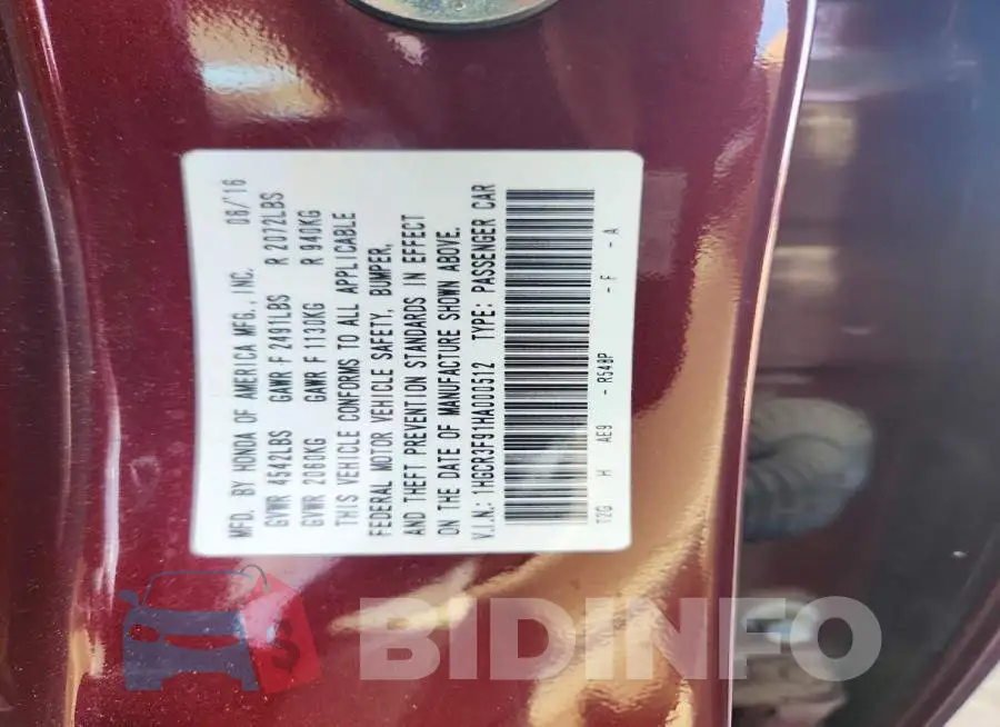 1HGCR3F91HA000512 Photo# 12