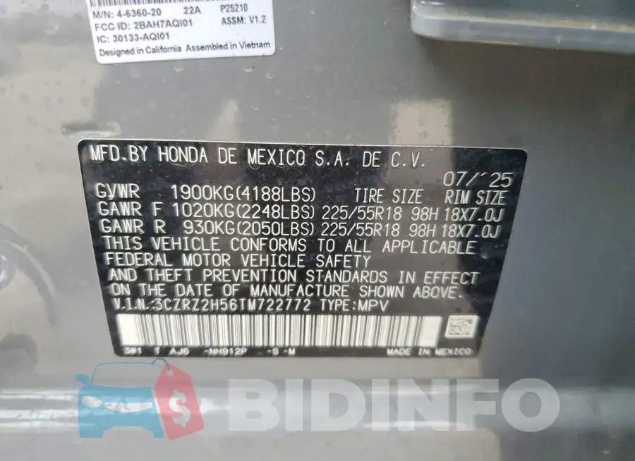 3CZRZ2H56TM722772 Photo# 13