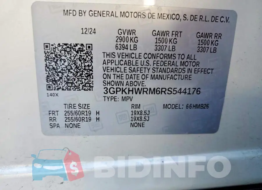 3GPKHWRM6RS544176 Photo# 13