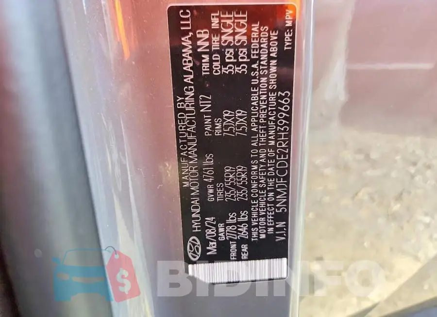 5NMJFCDE2RH399663 Photo# 13