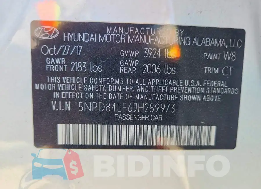 5NPD84LF6JH289973 Photo# 13