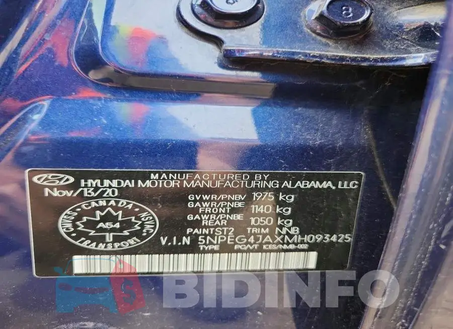 5NPEG4JAXMH093425 Photo# 13