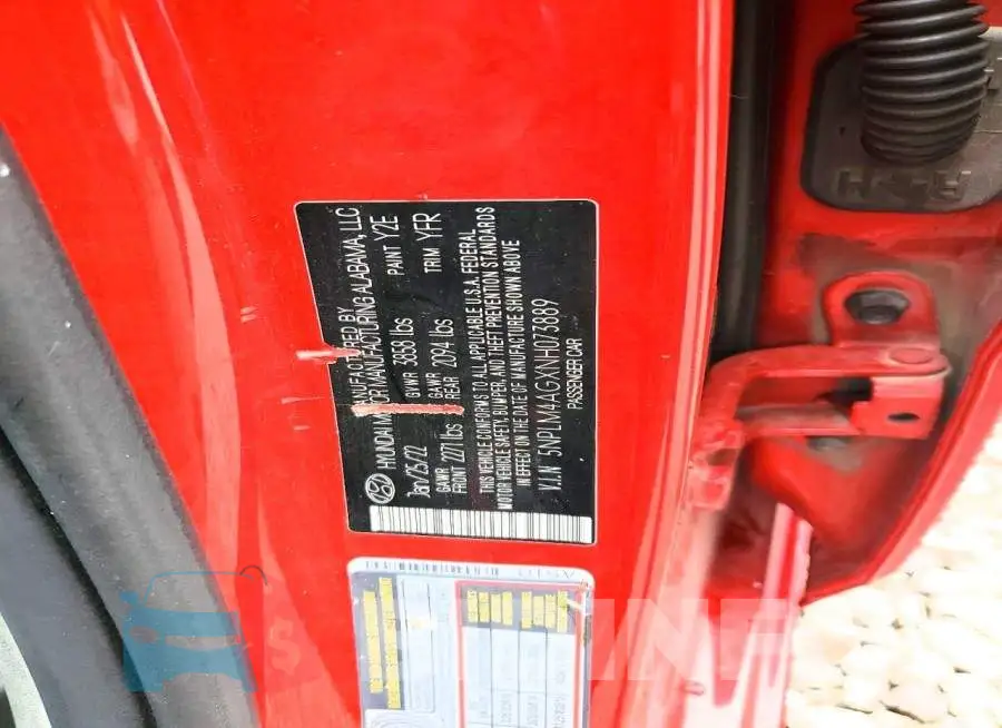 5NPLM4AGXNH073889 Photo# 12