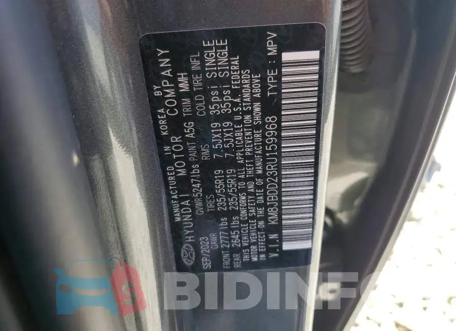 KM8JBDD23RU159968 Photo# 13