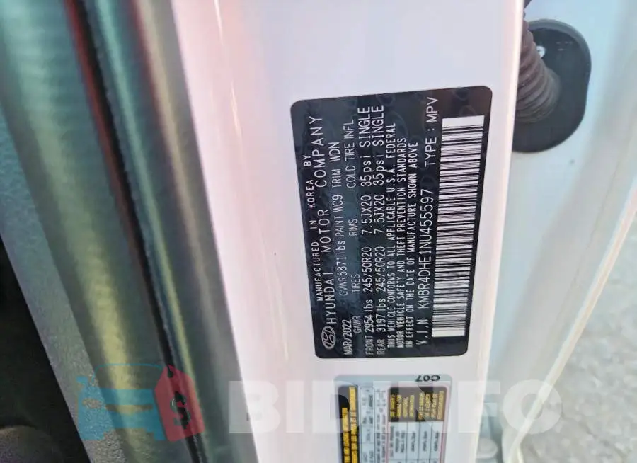 KM8R4DHE1NU455597 Photo# 12