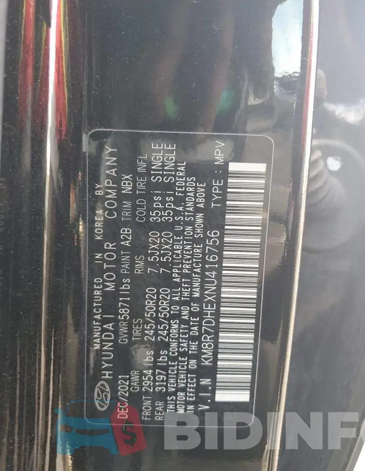 KM8R7DHEXNU416756 Photo# 13