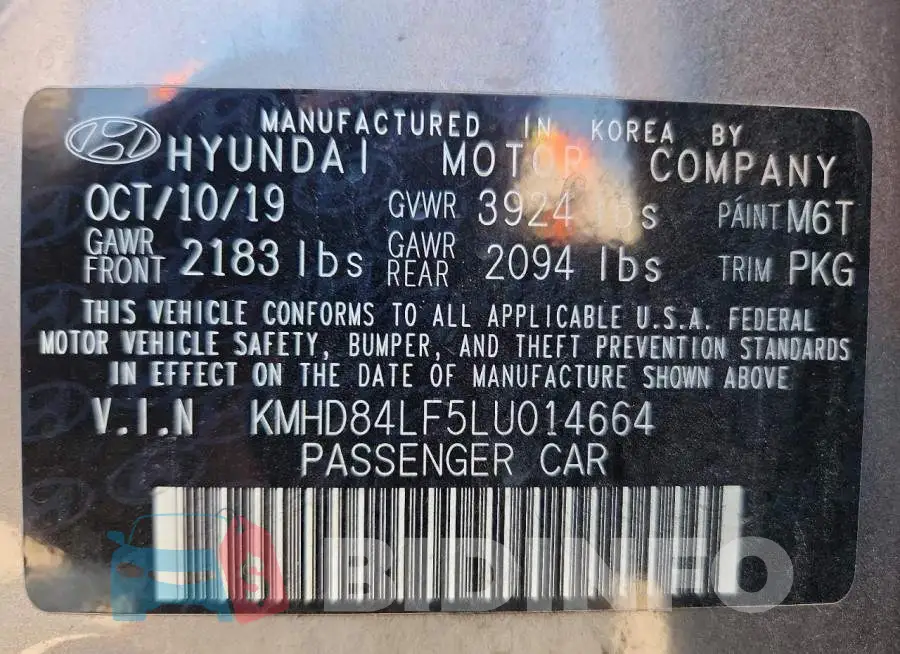KMHD84LF5LU014664 Photo# 13